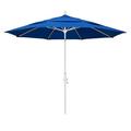 Havenside Home Perry 11ft Crank Lift Aluminum Round Umbrella by Base Not Included Black