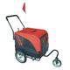 Aosom Elite-Jr 2-In-1 Dog Pet Bicycle Trailer Jogging Stroller with 360-Degree Swivel Wheels & Large Easy Entry Red