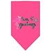 Mirage Pet 66-420 LGBPK Seas & Greetings Screen Print Bandana Bright Pink - Large