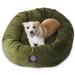 Majestic Pet Villa Velvet Bagel Pet Bed for Dogs Calming Dog Bed Washable Medium Fern