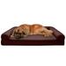 FurHaven Pet Products Quilted Memory Top Sofa Pet Bed for Dogs & Cats - Coffee Jumbo Plus