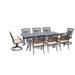 Hanover Traditions 9-Piece Aluminum Outdoor Dining Set Natural Oat