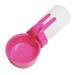 Water Rover 3.5-inch Bowl 8 Ounce Bottle for Outdoor Pet Dog Travel- Pink Small