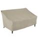 Modern Leisure Chalet Outdoor Patio Loveseat Cover 66 L x 40 W x 39 H Beige