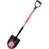 Bully Tools 82510 14-Gauge Round Point Shovel with Fiberglass D-Grip Handle 46