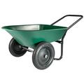 5 cu ft. Green & Black Poly Wheelbarrow Yard Rover