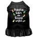 Mirage Pet Pumpkin Kisses Screen Print Dog Dress Black Lg