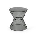 Noble House Nevada Outdoor Iron Side Table in Matte Black