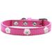 Mirage Pet Products 631-20 BPK14 Light Pink Rose Widget Dog Collar Bright Pink - Size 14