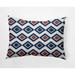 Simply Daisy 14 x 20 Diamond Jive 2 Blue Abstract Decorative Outdoor Pillow