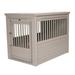 New Age Pet Ecoflex Furniture Style Dog Crate End Table - Grey Large