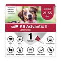 K9 Advantix II Monthly Flea and Tick Prevention for Large Dogs 21-55 Pounds 1-Monthly Treatment