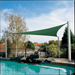 Coolaroo Coolhaven Outdoor Sun Shade Sail With Hardware Kit 95% UV Block Protection for Garden Patio Backyard 15 x 12 x 9 Triangle Heritage Green