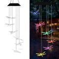 Wind Chime wind chimes outdoor gifts for mom Dragonfly wind chime solar wind chimes mom gifts birthday gifts for mom grandma gifts gardening gift plastic hangers outdoor decor solar mobiles outdoor