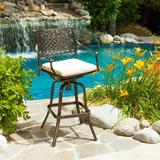 Sebastian Cast Aluminum Barstool with Cushion