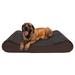 FurHaven | Cooling Gel Ultra Plush Luxe Lounger Pet Bed for Dogs & Cats Chocolate Jumbo Plus