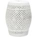 Safavieh Diamond Ceramic Garden Stool in Cream