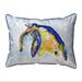 Betsy Drake SN952 11 x 14 in. Blue Sea Turtle - Left Small Indoor & Outdoor Pillow