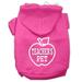 Mirage Pet Teachers Pet Screen Print Pet Hoodies Bright Pink Size XXXL