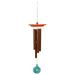Woodstock Wind Chimes Signature Collection Woodstock Turquoise Chime Small 21 Bronze Wind Chime WTBR