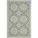 SAFAVIEH Courtyard Abel Geometric Mosaic Indoor/Outdoor Area Rug Light Grey/Anthracite 5 3 x 7 6