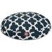 Majestic Pet | Trellis Round Pet Bed For Dogs Removable Cover Navy Small