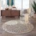 Nourison Aloha Indoor/Outdoor Natural 4 x round Area Rug (4 Round)