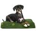 FurHaven Pet Dog Bed | Deluxe Orthopedic Polycanvas Indoor/Outdoor Garden Pet Bed for Dogs & Cats Jungle Green Small