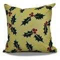 E by Design Jump For Joy All Over Holly Print Outdoor Pillow