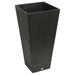 Algreen Products 16 x 32 in. Valencia Square Taper Planter with Elevated Plant Shelf - Slate