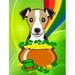 Carolines Treasures BB2005GF Jack Russell Terrier St. Patricks Day Flag Garden Size Small multicolor