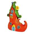 Evergreen Enterprises Inc Free Standing Lighted Gnome s Boot Fairy Birdhouse