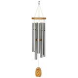 Woodstock Wind Chimes Signature Collection Woodstock Anniversary Chime 27 Silver Wind Chime ACS