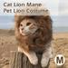 Cat Lion Mane Pet Lion Costume Pet Lion Hair Wig for Dogs Cats Pets Christmas Party Gift