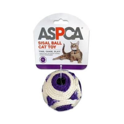 Aspcaaspca Sisal Ball Cat Toy W Jingle Bells Purple Dailymail