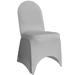 Your Chair Covers - Stretch Spandex Banquet Chair Cover Gray for Wedding Party Birthday Patio etc.