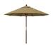 California Umbrella 9 ft. Olefin Marenti Wood Market Umbrella