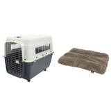 Kennels Direct Premium Plastic Dog Kennel and Travel Crate XX Large with Sportpet Designs Waterproof 36 pet bed XX Large