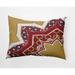 Simply Daisy 14 x 20 Rising Star Gold Decorative Abstract Outdoor Throw Pillow