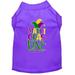 Mirage Pet Mardi Gras King Screen Print Mardi Gras Dog Shirt Purple XL