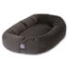 Majestic Pet Faux Suede Bagel Pet Bed for Dogs Calming Dog Bed Washable Large Chocolate