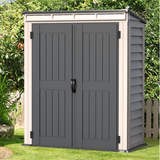 5x3 YardMate Pent Plus Vinyl Storage Shed with Molded Floor