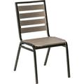 Lorell Chair Outdoor 18-1/2 Wx23-1/2 Lx35-1/2 H 4/CT CCL/BK 42687