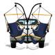 Hammaka Hammocks Trailer Hitch Stand with Wood Dowels Cradle Chair Combo-Color:Midnight Blue