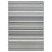 Couristan Recife Gazebo Stripe Indoor / Outdoor Area Rug Champagne- Grey 5 3 x 7 6