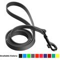 DogLine - Biothane Waterproof Dog Leash Strong Coated Nylon Webbing with Black Hardware Odor-Proof for Easy Care Clean High Performance for Small or Large Dogs(Grey: Width 1/2 | L: 72 (6ft))