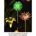 Solar Stake Lights Life-Size Figurines LED [ [Set of 3] Dandelion & Lily & Sunflower - Color Changing