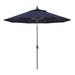 California Umbrella Venture 7.5 Silver Market Umbrella in Navy Blue
