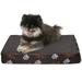 FurHaven | Deluxe Memory Foam Indoor/Outdoor Garden Mattress Pet Bed for Dogs & Cats Bark Brown Small