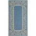 SAFAVIEH Courtyard Cooper Floral Indoor/Outdoor Area Rug 2 x 3 7 Blue/Natural